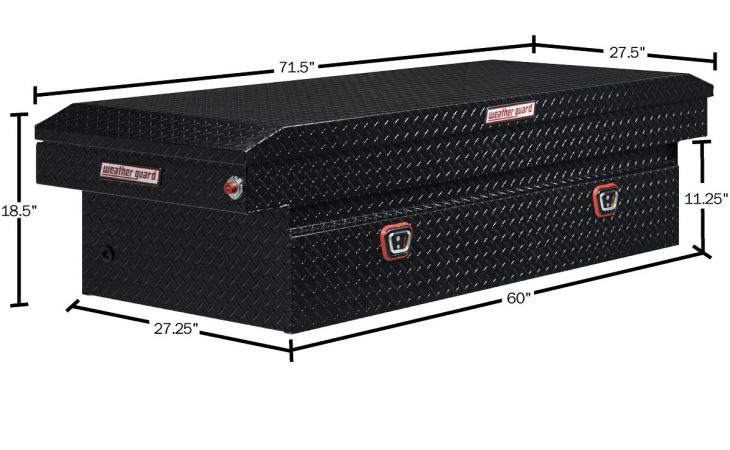 weather guard extra wide saddle truck toolbox 117-5-03 pi dimensions in black