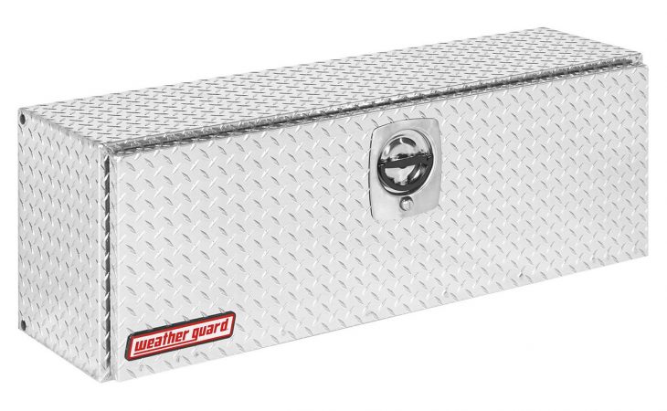 weather guard hi side aluminum truck toolbox 346-0-02 pi in stainless steel