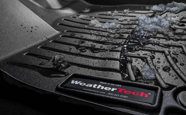 Close Up of weather-tech truck floor protector