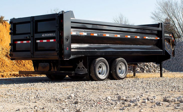 iron bull 22k deckover gooseneck dump truck trailer DSG06