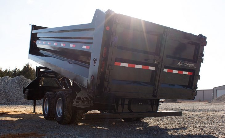 iron bull 22k deckover gooseneck dump truck trailer DSG07