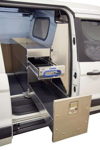 Ranger Design Electrician Package Van, Ford Transit Connect Shelving Packages