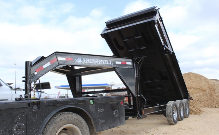 iron bull 7x16 21K gooseneck dump truck trailer GD2105