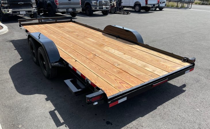 iron panther 7x18 7K flatbed truck trailer