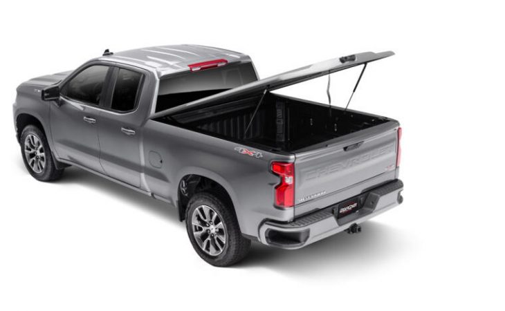 undercover elite lx closed truck cover propped open