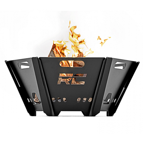 Rough Country's Stainless Steel Collapsible Fire Pit for Off Road, Overland, Camping 