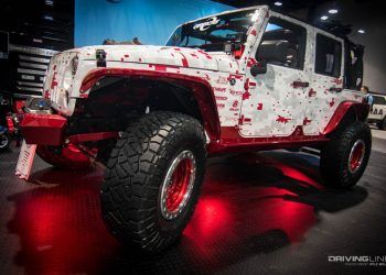 SEMA show modern camo custom jeep